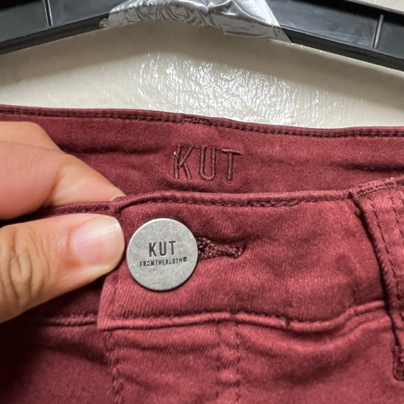 Kut ankle skinny Women's Burgundy Jeans - Picture 4 of 13